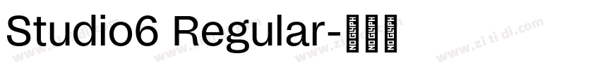Studio6 Regular字体转换